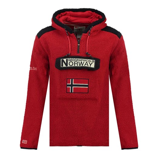 Bluza polarowa "Gymclass" w kolorze czerwonym Geographical Norway M Limango Polska