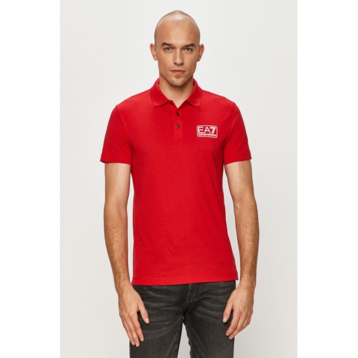 T-shirt męski Emporio Armani bawełniany czerwony 