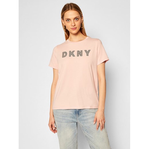 DKNY Sport T-Shirt DP0T7440 Różowy Regular Fit S MODIVO