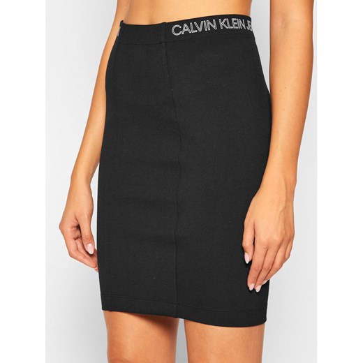Calvin Klein Jeans Spódnica ołówkowa J20J214945 Czarny Slim Fit M wyprzedaż MODIVO