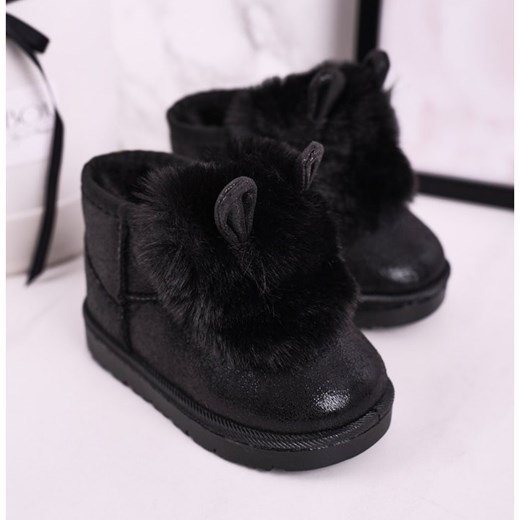 Buty zimowe dziecięce czarne na zimę emu