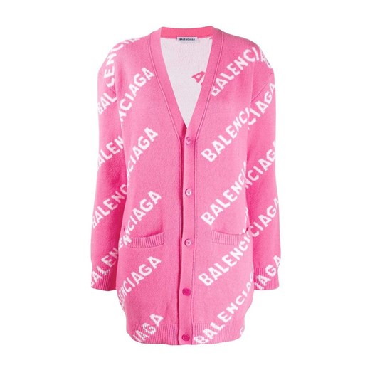 Sweter damski BALENCIAGA z dekoltem w serek 