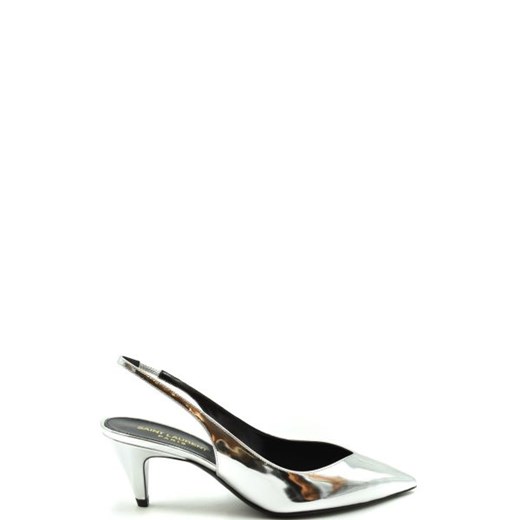 Saint Laurent Kobieta Sandals -  - Srebrny Saint Laurent 39 Italian Collection Worldwide