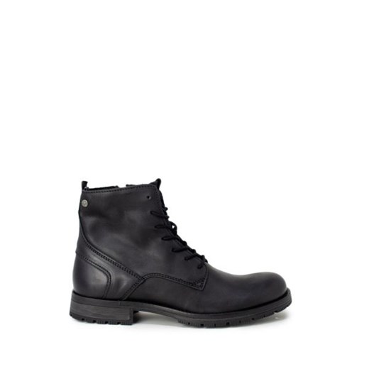 Jack Jones Mężczyzna Boots - WH7-Orca_Leather_Anthracite_19_STS_153 - Czarny Jack Jones 41 Italian Collection Worldwide