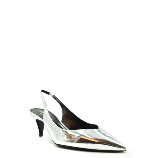 Saint Laurent Kobieta Sandals -  - Srebrny Saint Laurent 38 Italian Collection Worldwide