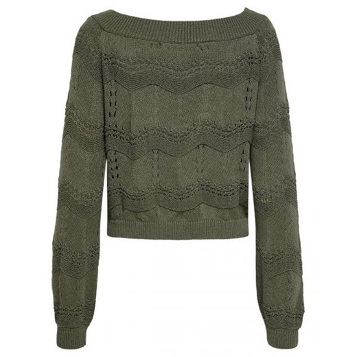 Only Sweter Kobieta - Vilda life l/s pullover knt - Zielony L Italian Collection Worldwide