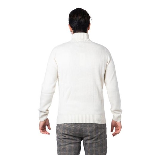 Hydra Clothing Sweter Mężczyzna - TESSUTO TRECCE - Biały Hydra Clothing M Italian Collection Worldwide