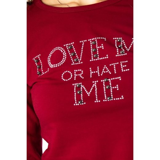 Ak T-shirt Kobieta - WH7-STAMPA_LOVE_ME_129 - Czerwony Ak M Italian Collection Worldwide