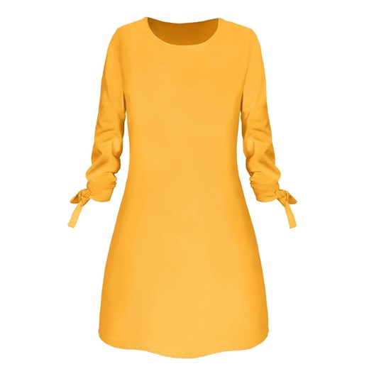 TRAPEZOWA SUKIENKA - miodowy Pakuten L/XL wyprzedaż pakuten.pl