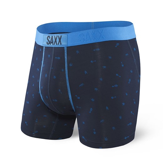 Bokserki męskie SAXX Vibe Navy Arrow ciemny-niebieski Saxx S Astratex promocyjna cena