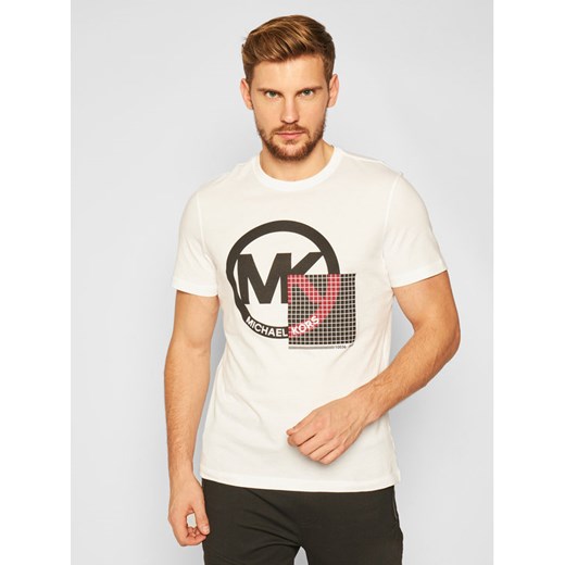 MICHAEL Michael Kors T-Shirt Logo CF05JW4FV4 Biały Regular Fit Michael Michael Kors XXL MODIVO