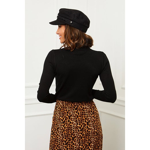 Sweter damski Soft Cashmere casual kaszmirowy z okrągłym dekoltem 