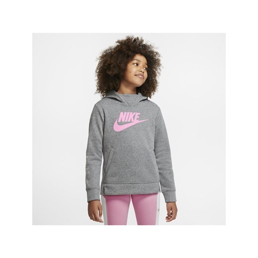 Dziewczęca bluza z kapturem Nike Sportswear - Szary Nike M Nike poland