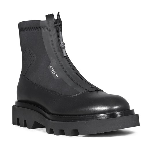 Buty zimowe męskie Givenchy czarne casual skórzane