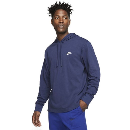 Bluza męska Sportswear Club Hoodie Jersey Nike (granatowy) Nike S promocja SPORT-SHOP.pl