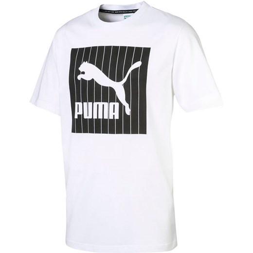 Koszulka męska Archive Pinstripe Puma (white) Puma L wyprzedaż SPORT-SHOP.pl
