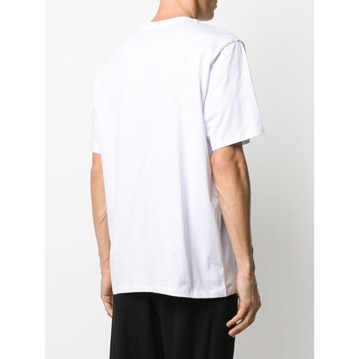 T-shirt męski MSGM biały z krótkim rękawem 