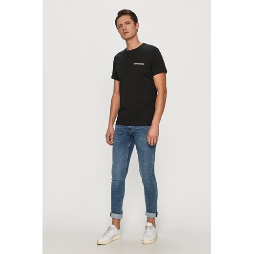T-shirt męski Calvin Klein z krótkim rękawem czarny 