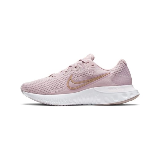 Nike buty sportowe damskie do biegania tkaninowe różowe płaskie na wiosnę 