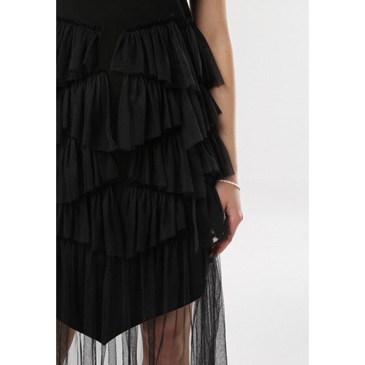 Czarna Sukienka Yavia S/M okazyjna cena Born2be Odzież