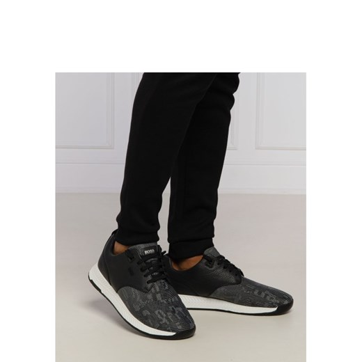 Boss Sneakersy Titanium_Runn | z dodatkiem skóry 40 Gomez Fashion Store