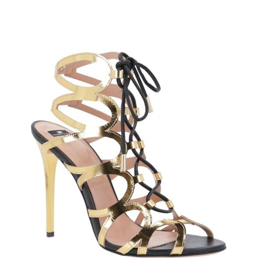 Elisabetta Franchi Skórzane sandały na szpilce Elisabetta Franchi 36 promocyjna cena Gomez Fashion Store