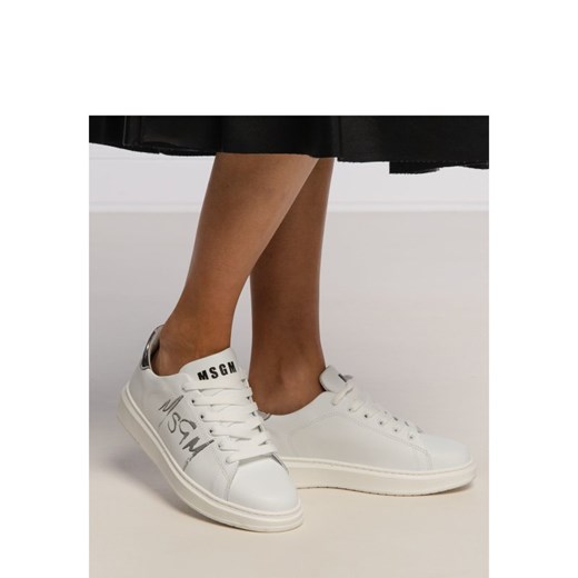 MSGM Skórzane trampki 37 okazyjna cena Gomez Fashion Store
