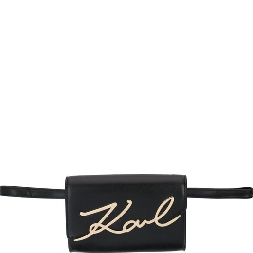 Karl Lagerfeld Skórzana saszetka nerka / listonoszka Signature Karl Lagerfeld Uniwersalny promocja Gomez Fashion Store