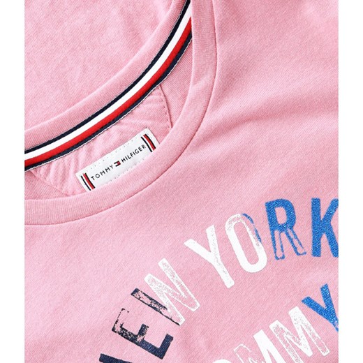 Tommy Hilfiger T-shirt NYC GLITTER | Regular Fit Tommy Hilfiger 122 okazja Gomez Fashion Store