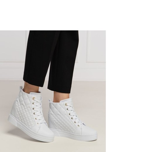 Buty sportowe damskie białe Guess sneakersy wiosenne skórzane 