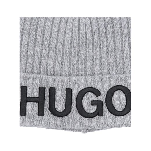 HUGO Wełniana czapka Uniwersalny promocyjna cena Gomez Fashion Store