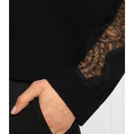 Twin-Set Sweter | Regular Fit | z dodatkiem wełny S okazyjna cena Gomez Fashion Store