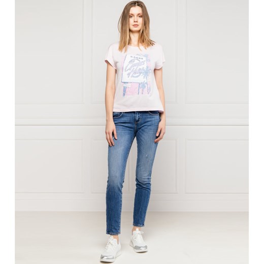 GUESS JEANS T-shirt GLAMOUR | Regular Fit S promocyjna cena Gomez Fashion Store