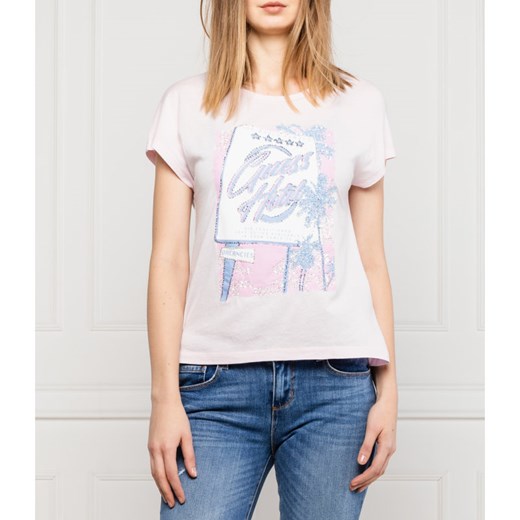 GUESS JEANS T-shirt GLAMOUR | Regular Fit S wyprzedaż Gomez Fashion Store