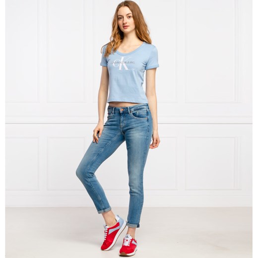 CALVIN KLEIN JEANS T-shirt VEGETABLE DYE MONOGRAM | Slim Fit S wyprzedaż Gomez Fashion Store