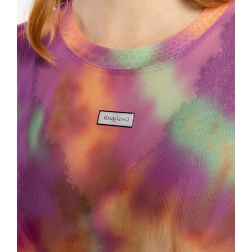 Desigual Bluzka TIE-DYE | Loose fit Desigual Uniwersalny okazyjna cena Gomez Fashion Store
