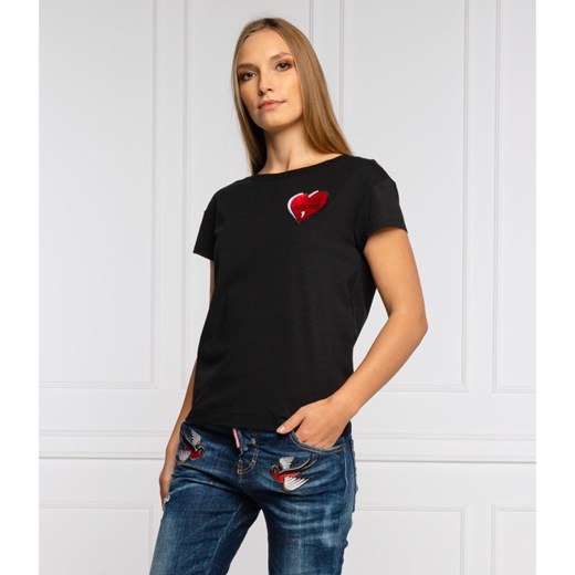 Love Moschino T-shirt | Regular Fit Love Moschino 36 wyprzedaż Gomez Fashion Store