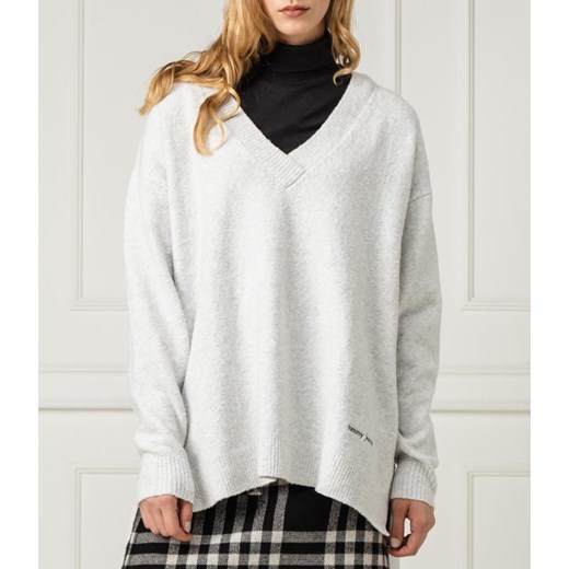 Tommy Jeans Sweter TJW SIDE SLIT | Loose fit | z dodatkiem wełny Tommy Jeans M/L Gomez Fashion Store wyprzedaż