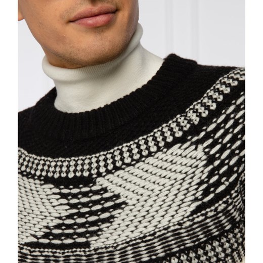Tommy Tailored Wełniany sweter YOKE | Regular Fit Tommy Tailored L okazja Gomez Fashion Store