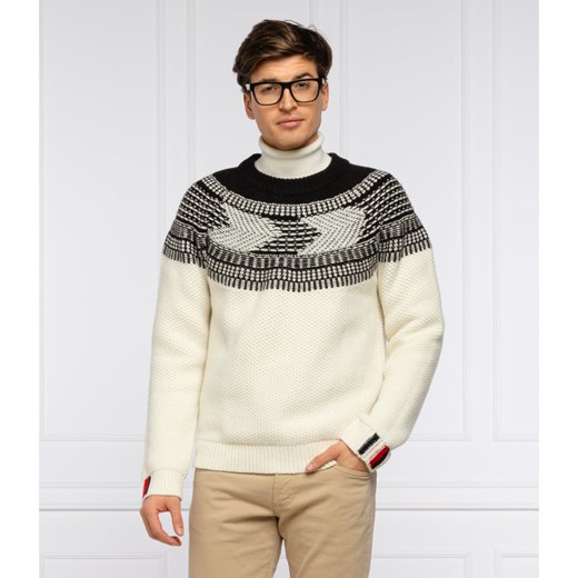 Tommy Tailored Wełniany sweter YOKE | Regular Fit Tommy Tailored M wyprzedaż Gomez Fashion Store