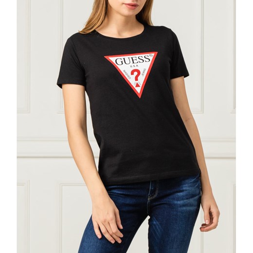 GUESS JEANS T-shirt BASIC TRIANGLE | Regular Fit S Gomez Fashion Store wyprzedaż