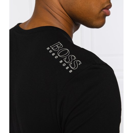 T-shirt męski BOSS HUGO czarny casualowy 