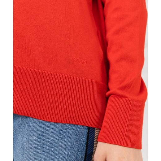 BOSS CASUAL Sweter Ibinnis | Regular Fit | z dodatkiem jedwabiu M okazyjna cena Gomez Fashion Store