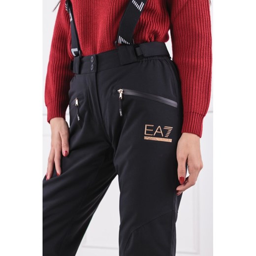 EA7 Spodnie narciarskie | Regular Fit M okazyjna cena Gomez Fashion Store