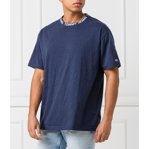 Tommy Jeans T-shirt TJM HEATHER BRANDED COLLAR | Relaxed fit Tommy Jeans L okazyjna cena Gomez Fashion Store