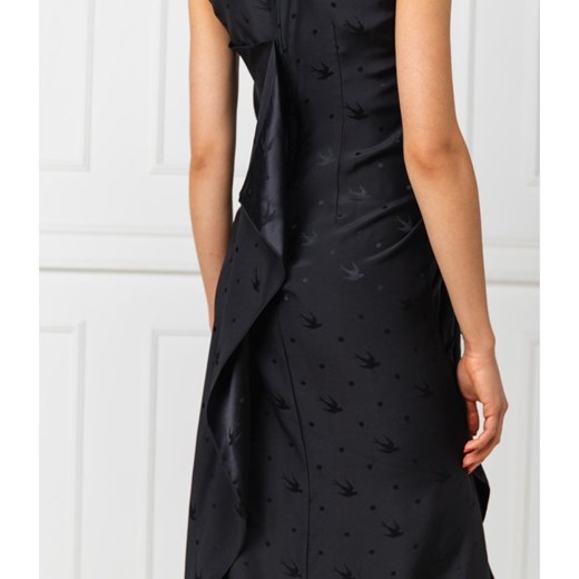 McQ Alexander McQueen Jedwabna sukienka DRAPE 36 Gomez Fashion Store okazyjna cena