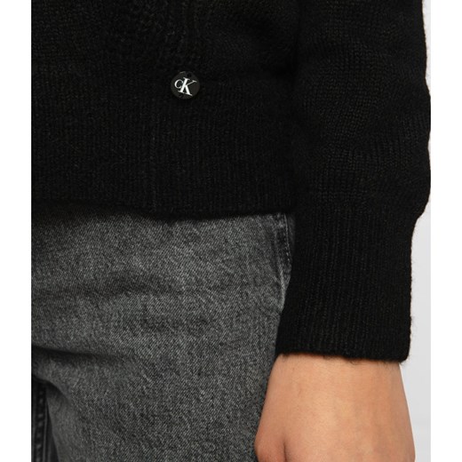 CALVIN KLEIN JEANS Sweter | Regular Fit | z dodatkiem wełny XS Gomez Fashion Store promocja