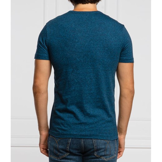 Niebieski t-shirt męski Calvin Klein z krótkimi rękawami 