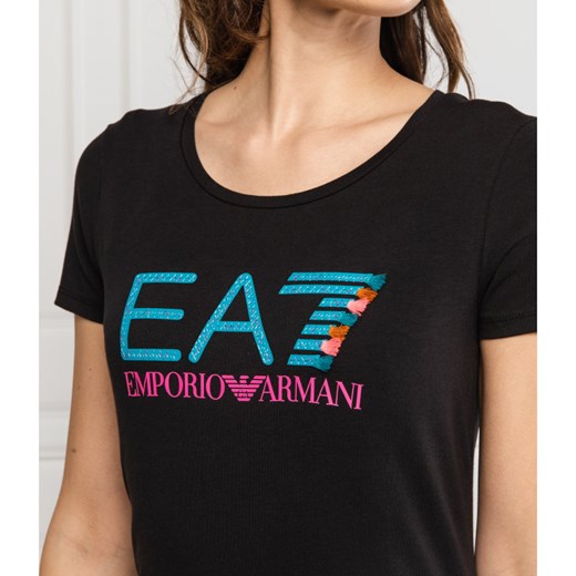 EA7 T-shirt | Slim Fit L Gomez Fashion Store promocyjna cena