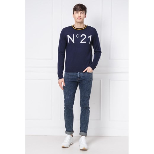N21 Wełniany sweter | Regular Fit N21 48 okazyjna cena Gomez Fashion Store
